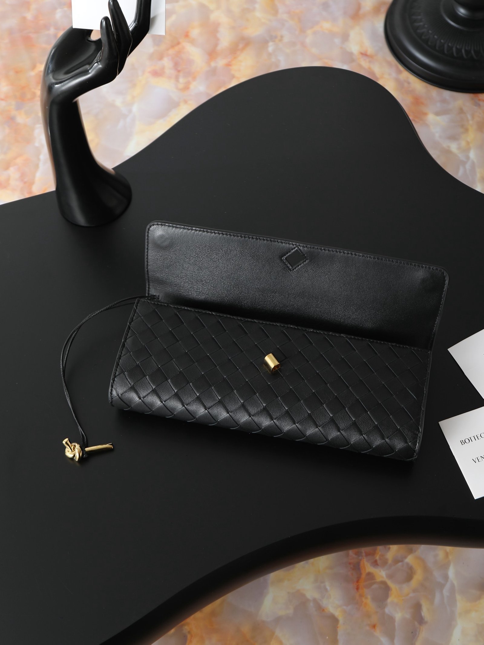 Bottega Veneta Andiamo Clutch Black - Afbeelding 5