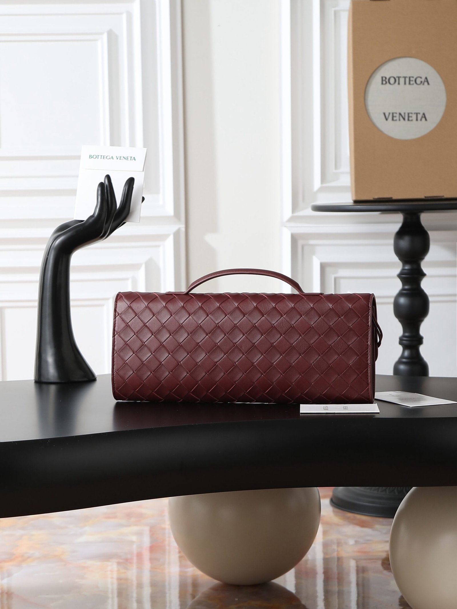Bottega Veneta Andiamo Clutch Red - Afbeelding 2