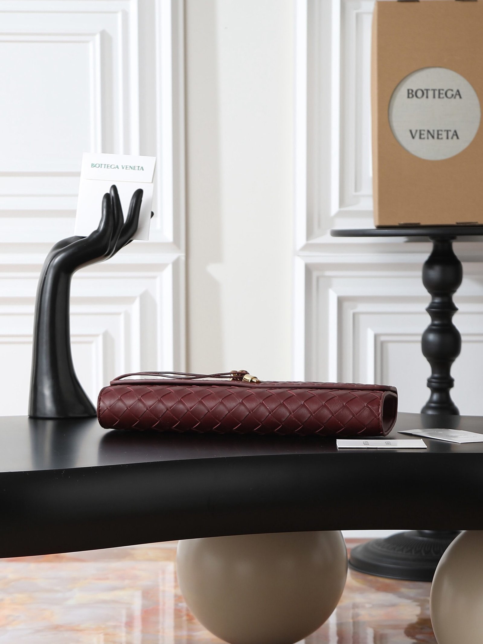 Bottega Veneta Andiamo Clutch Red - Afbeelding 3