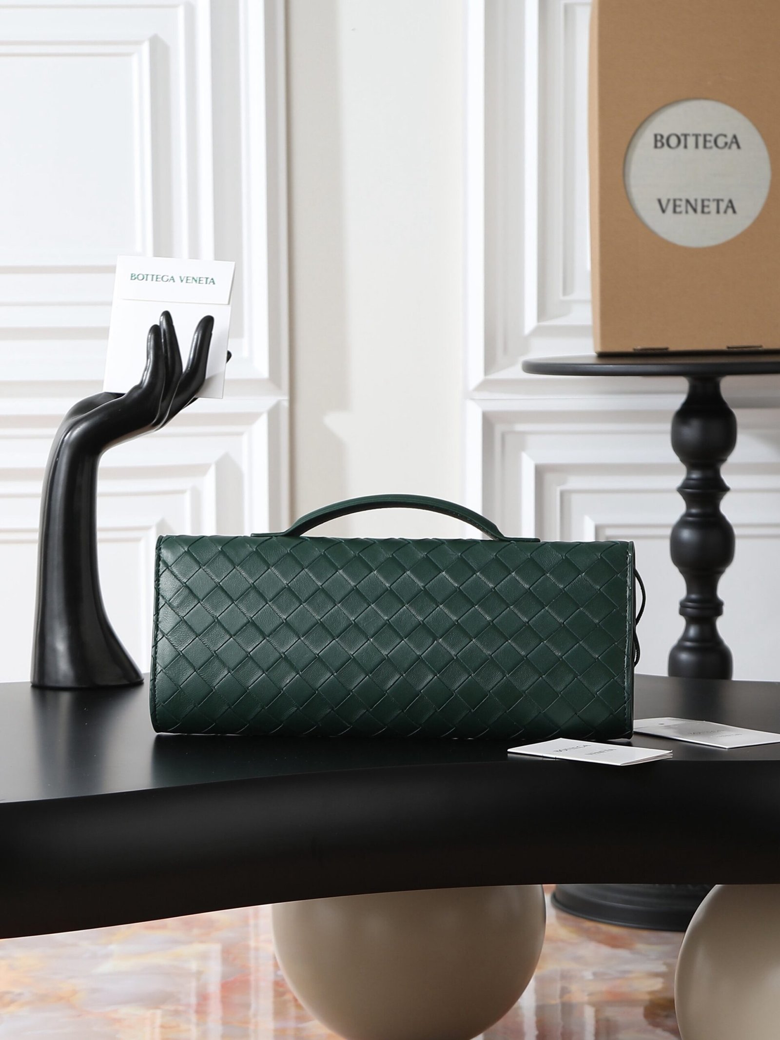 Bottega Veneta Andiamo Clutch Green - Afbeelding 2