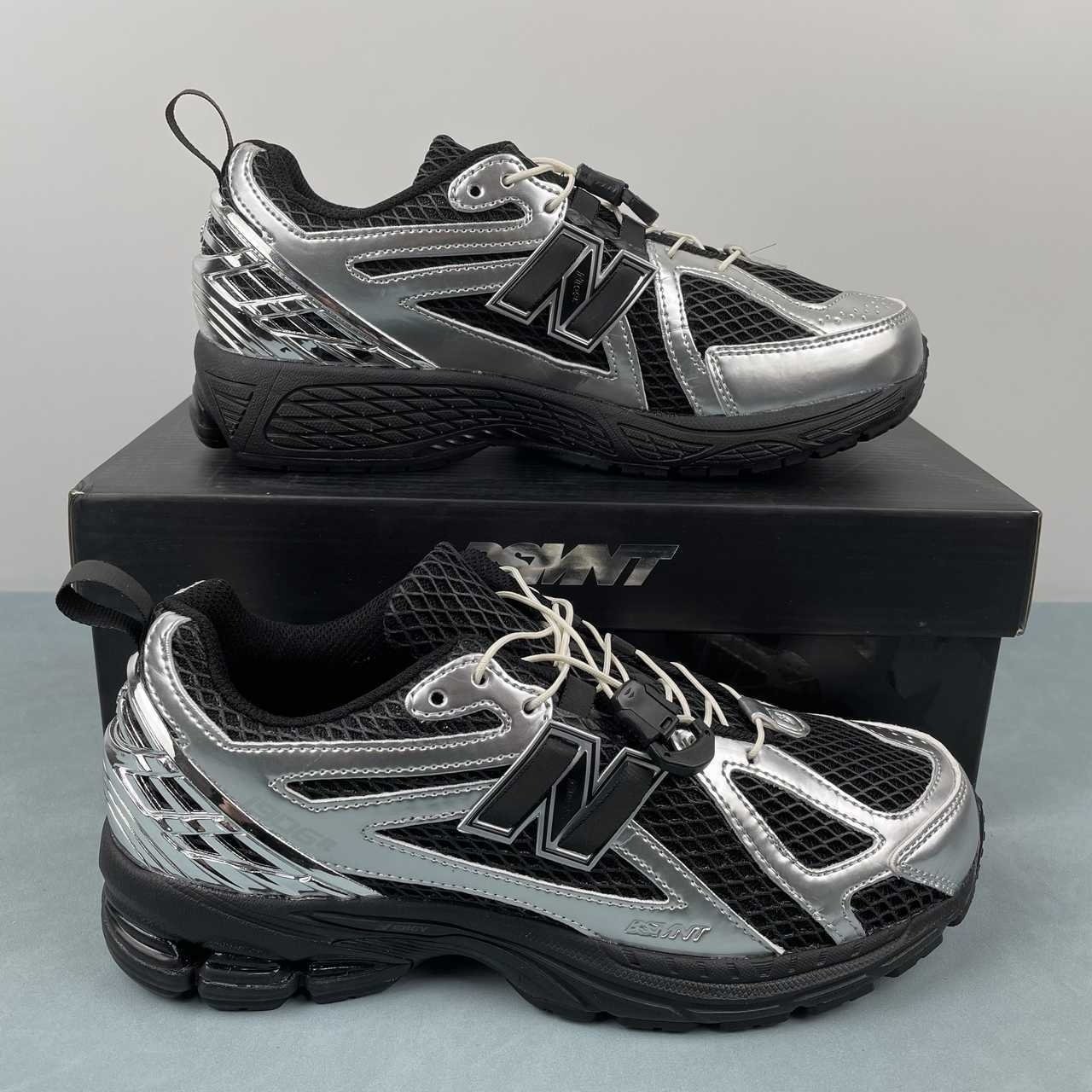 New Balance X The Basement 1906R Black Silver - Afbeelding 2