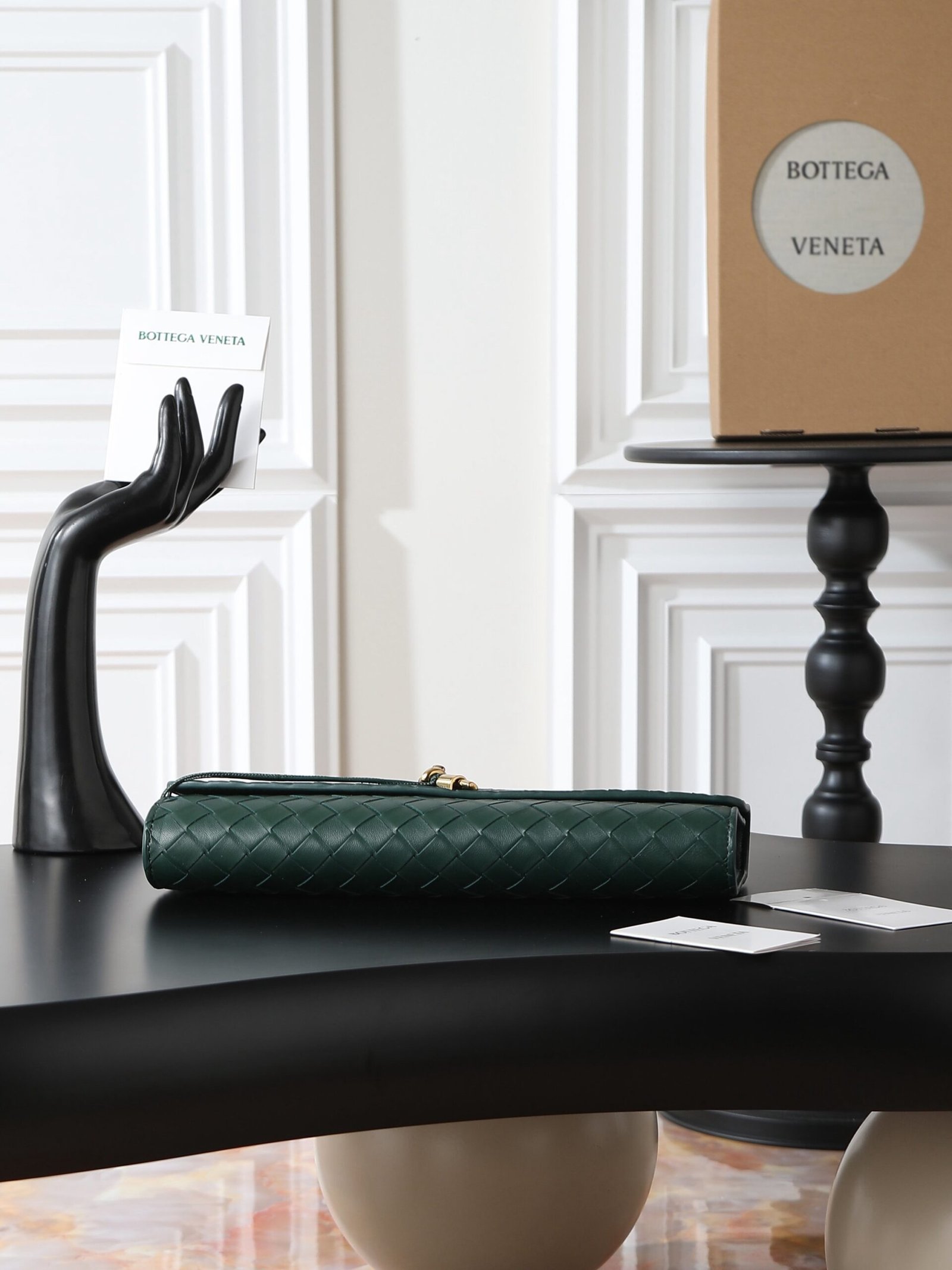 Bottega Veneta Andiamo Clutch Green - Afbeelding 3