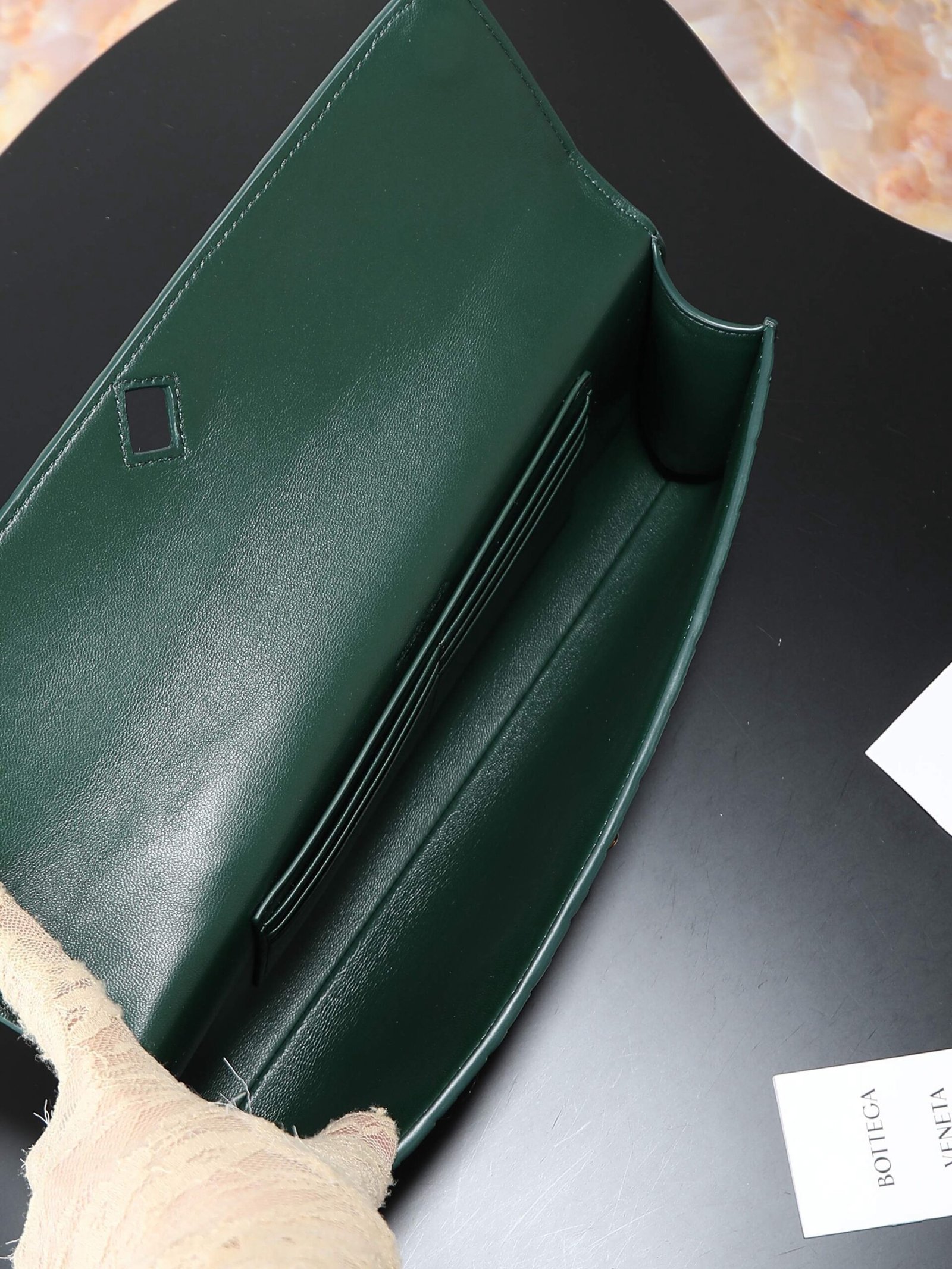 Bottega Veneta Andiamo Clutch Green - Afbeelding 6