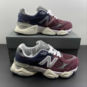 Alternative view of New Balance 9060 Pepsi Bordeaux/Navy