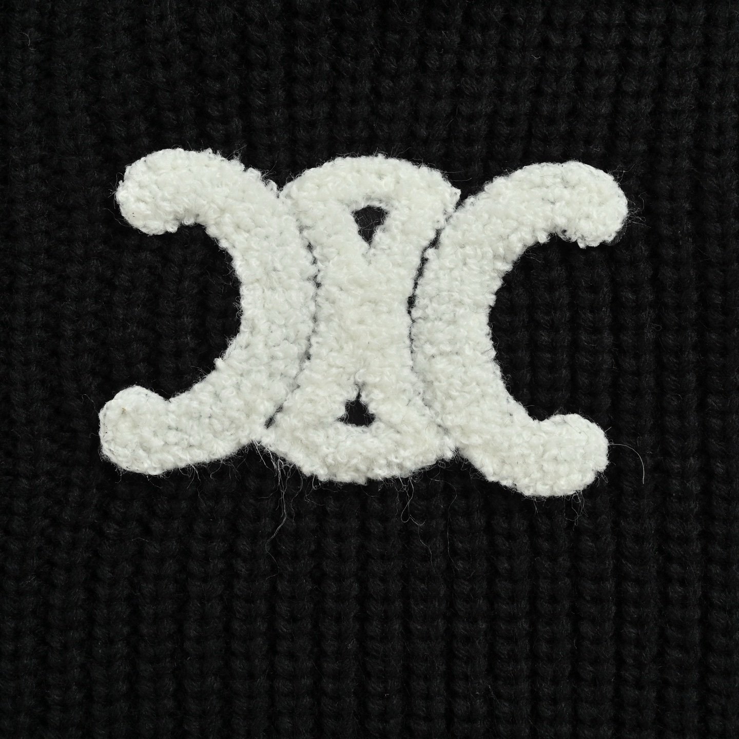 Celine Logo-Appliquéd Wool Jacket In Black Loose Fit - Afbeelding 5