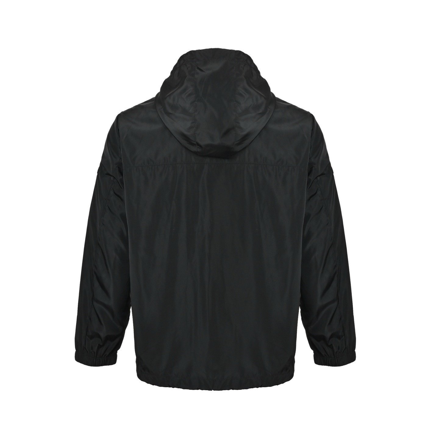 Prada Re-Nylon Arm Logo Windbreaker Jacket In Black - Afbeelding 3