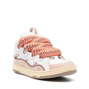 Alternative view of Lanvin Curb Sneaker White Orange Pink