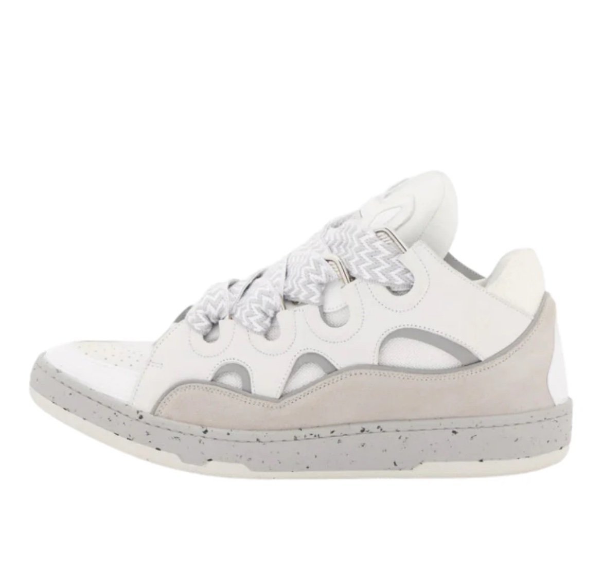 Lanvin Curb Sneaker White Grey