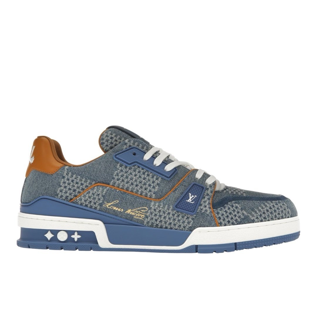 Louis Vuitton Trainer Blue Damier 3D Denim