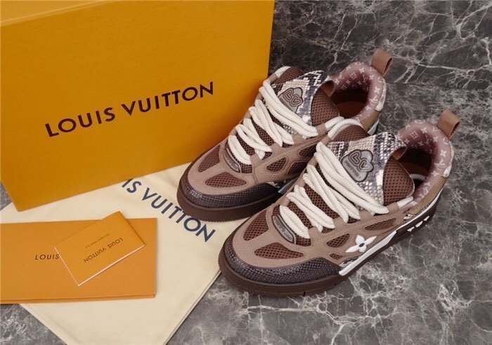 Louis Vuitton Skate Brown Snakeskin - Afbeelding 4