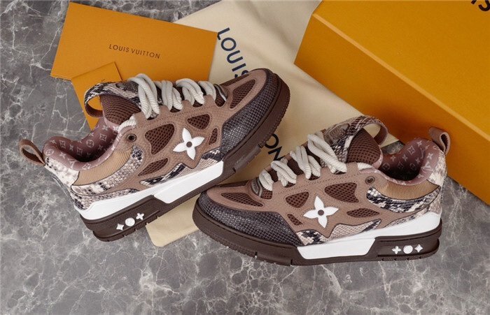 Louis Vuitton Skate Brown Snakeskin - Afbeelding 3