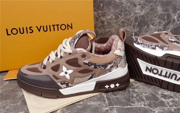 Louis Vuitton Skate Brown Snakeskin - Afbeelding 5