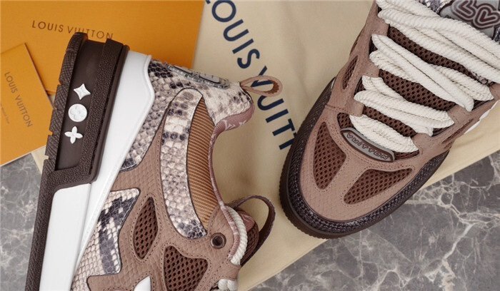 Louis Vuitton Skate Brown Snakeskin - Afbeelding 7