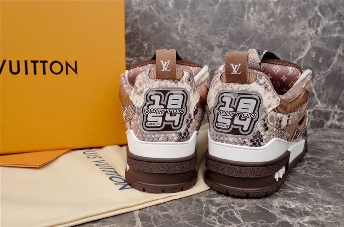 Louis Vuitton Skate Brown Snakeskin - Afbeelding 9