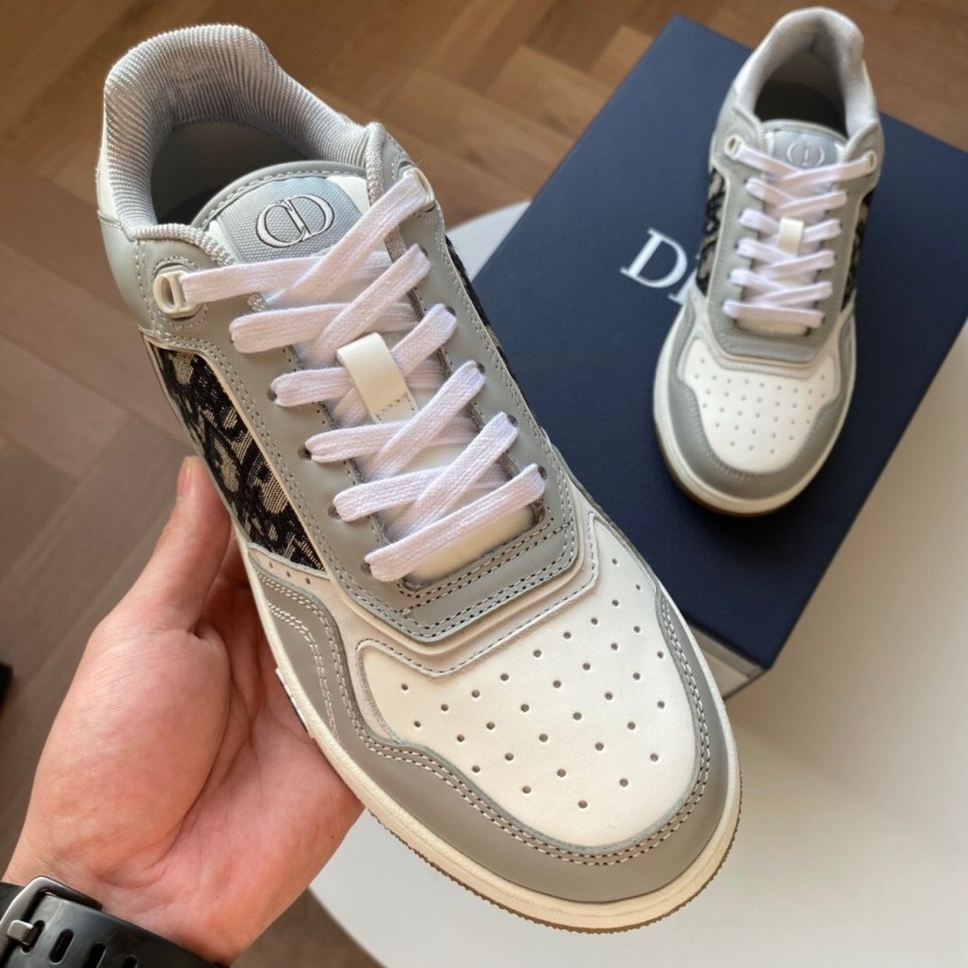 Dior B27 Low Oblique Grey/White - Afbeelding 4