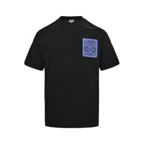 Loewe Relaxed Fit T-Shirt in Cotton Black