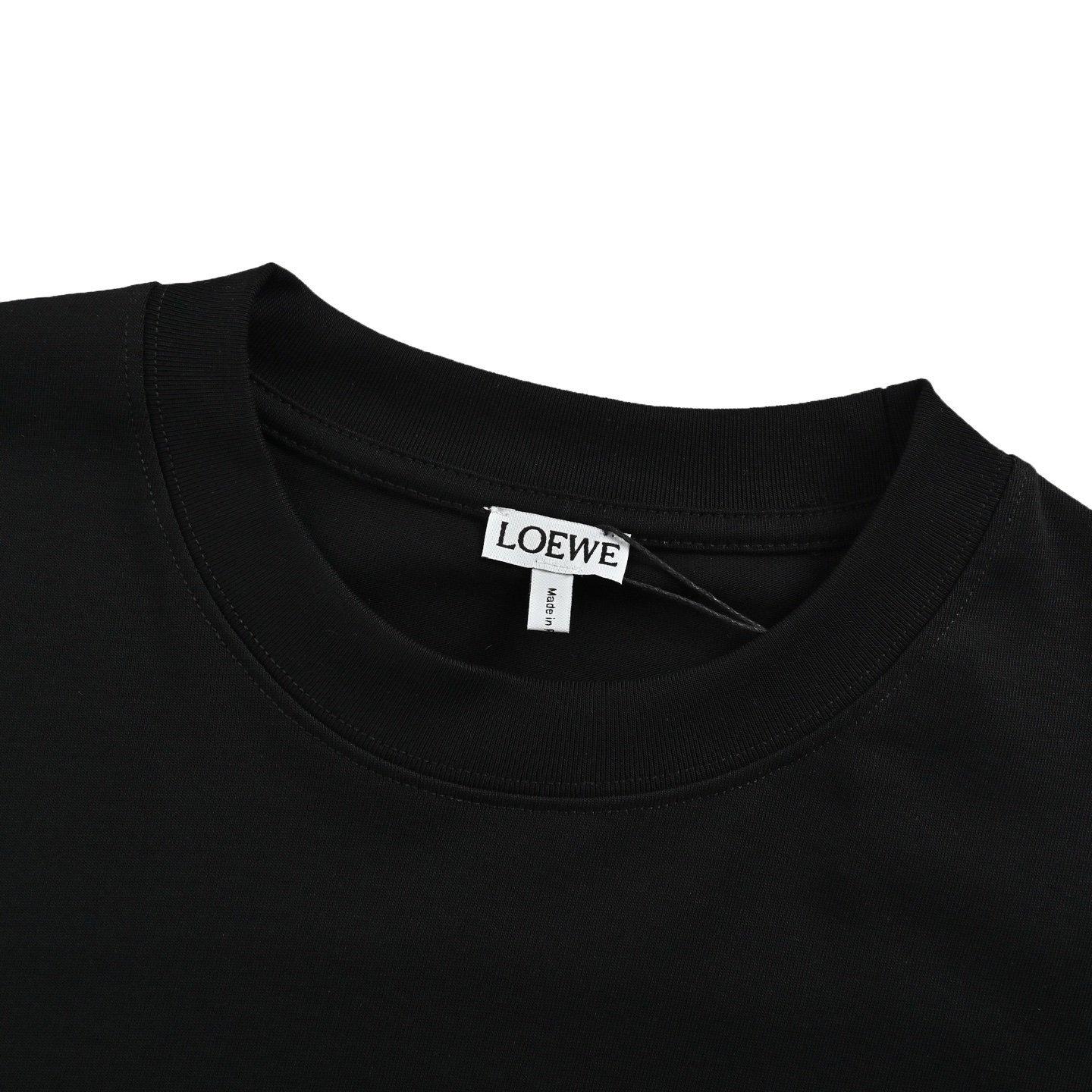Loewe Relaxed Fit T-Shirt in Cotton Black - Afbeelding 4