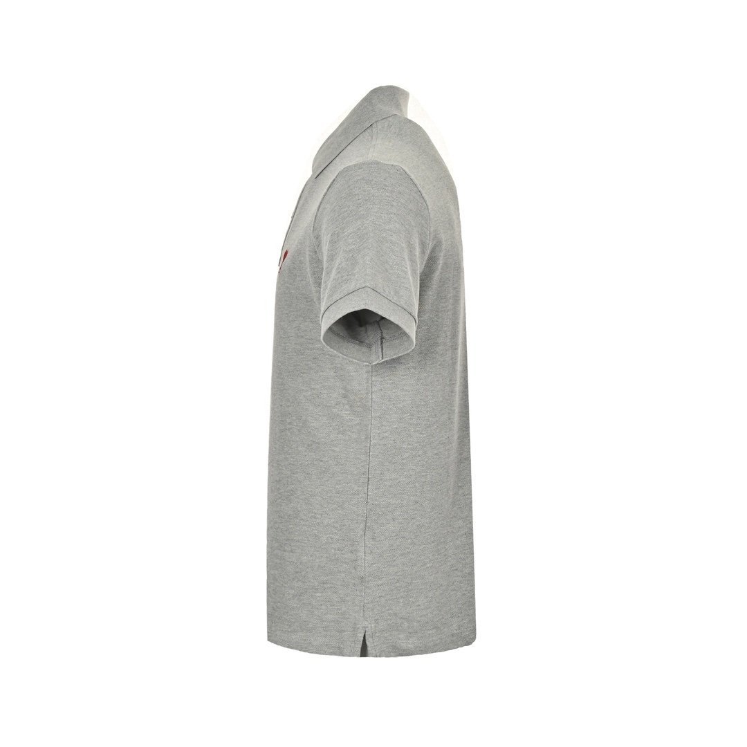 Ami Paris Polo Shirt In Grey - Afbeelding 2