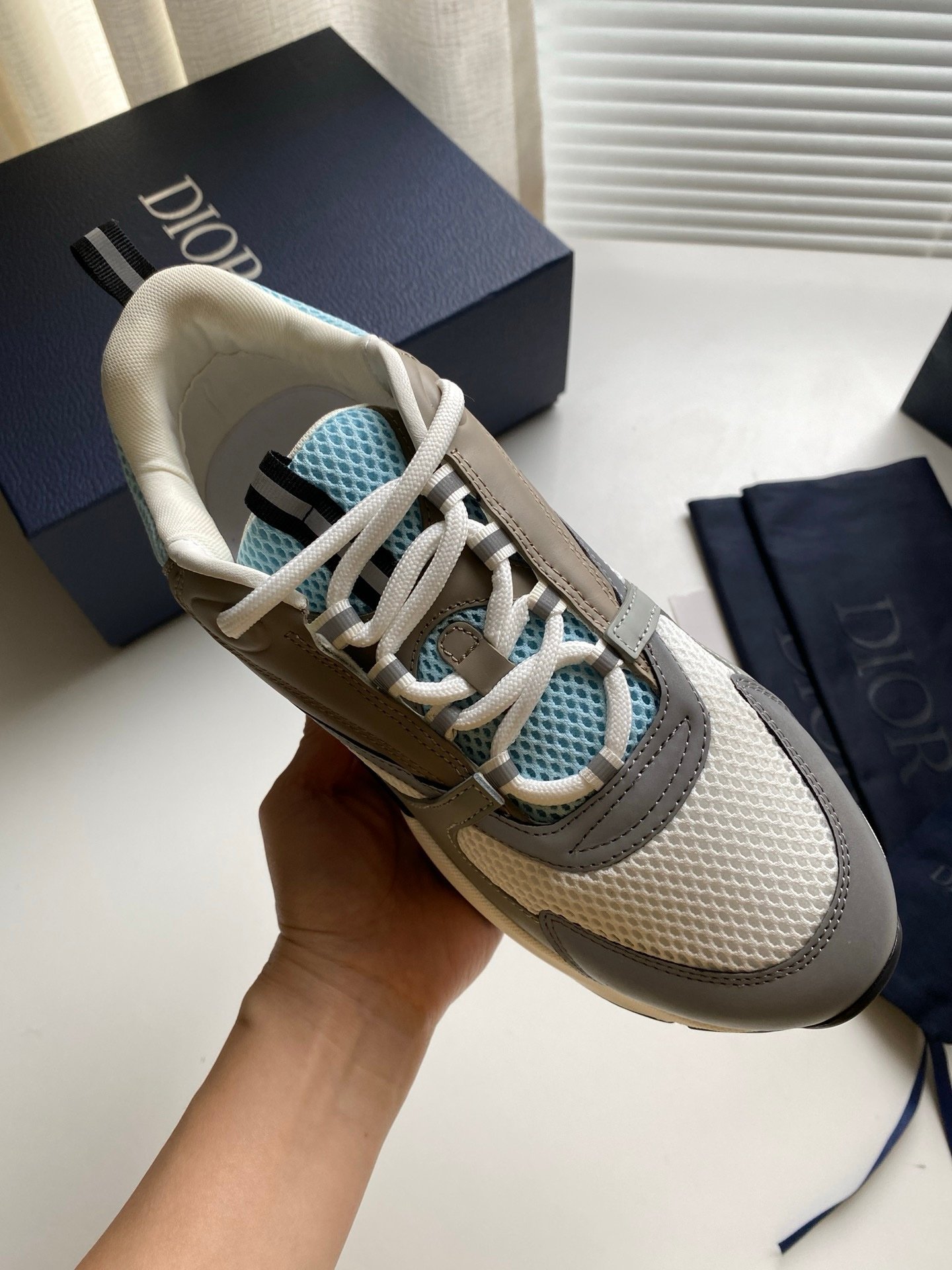 Dior B22 Blue Grey White - Afbeelding 4