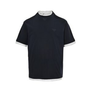 Prada Navy Cotton T-Shirt