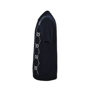 Alternative view of Gucci GG Intirsia Knit Polo Shirt