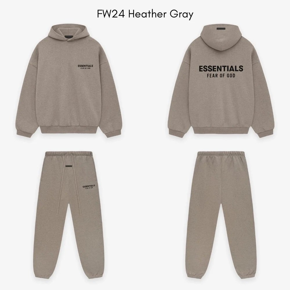 FOG Essentials Tracksuit FW24 Heather Grey - Afbeelding 4