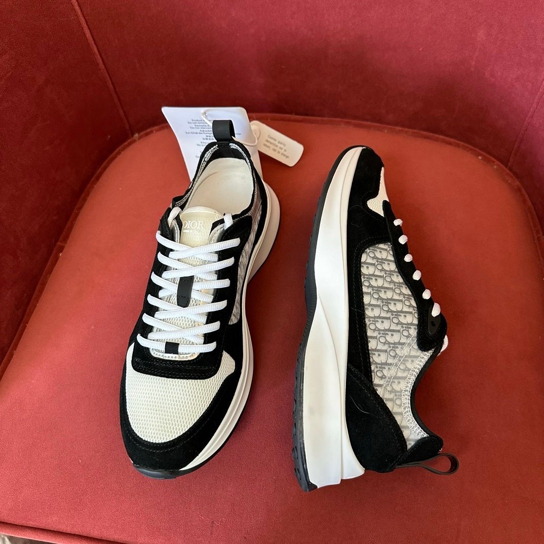 Dior B25 Suede Black White - Afbeelding 2