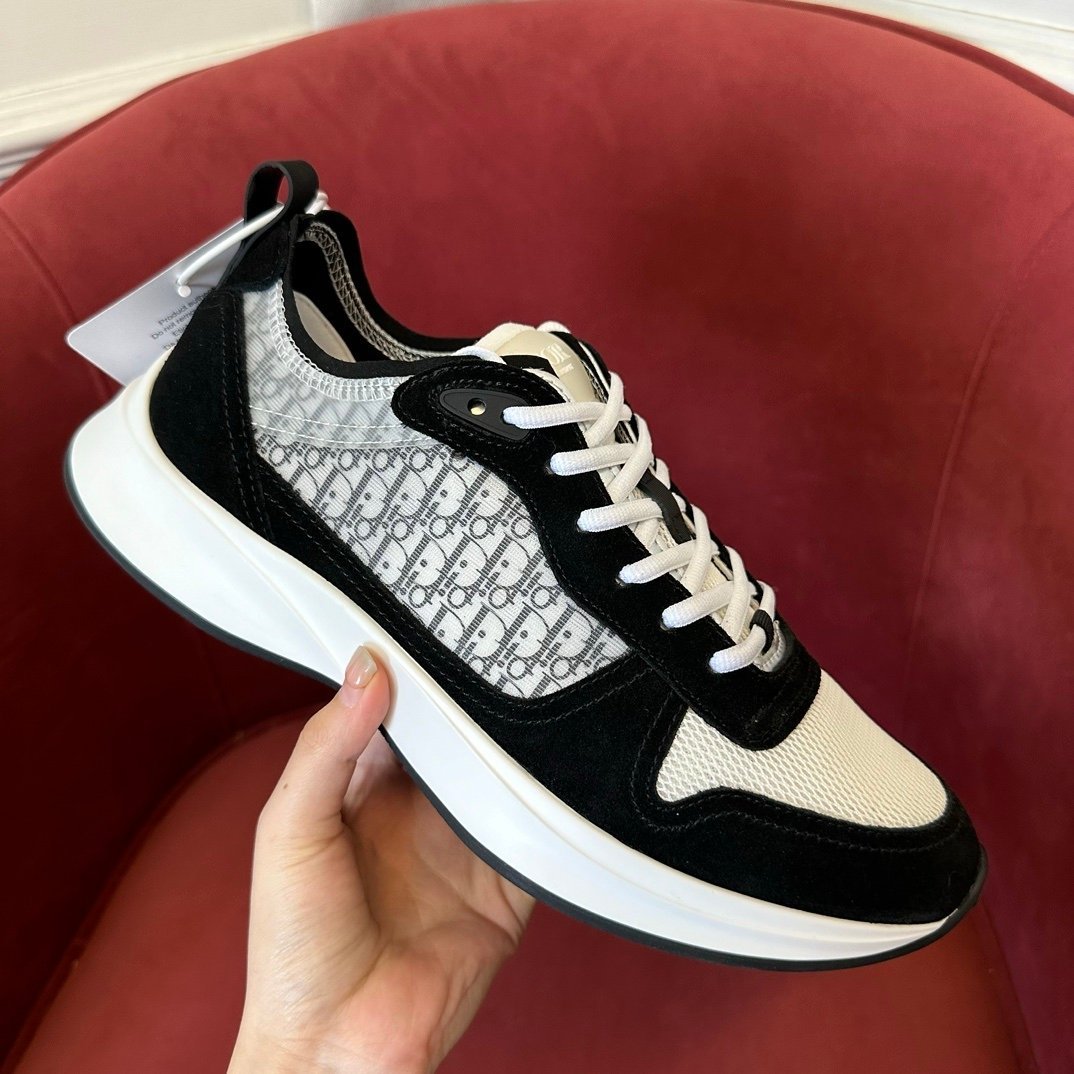 Dior B25 Suede Black White - Afbeelding 3