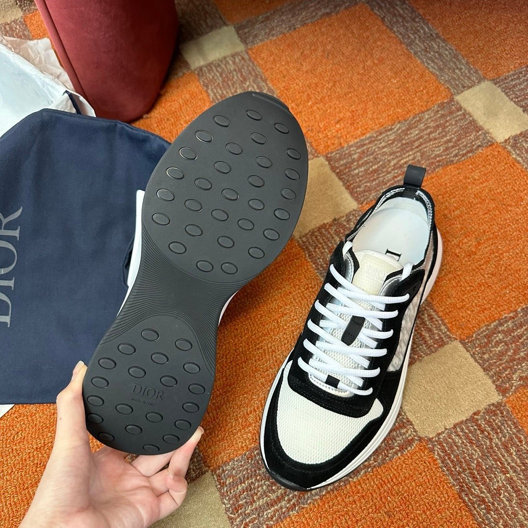 Dior B25 Suede Black White - Afbeelding 4