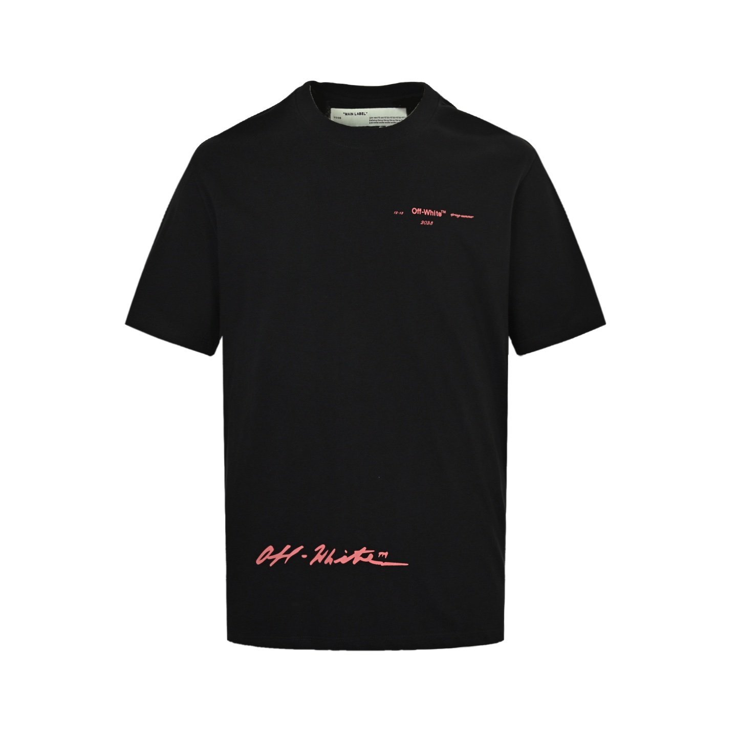Off White Short Sleeve Black T-Shirt - Afbeelding 3