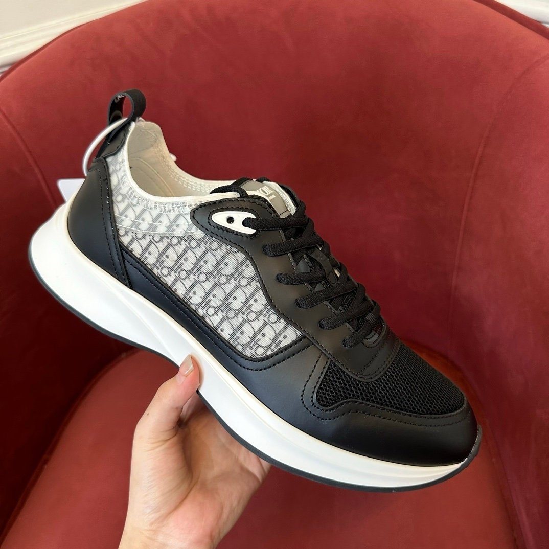 Dior B25 Leather Black White - Afbeelding 5