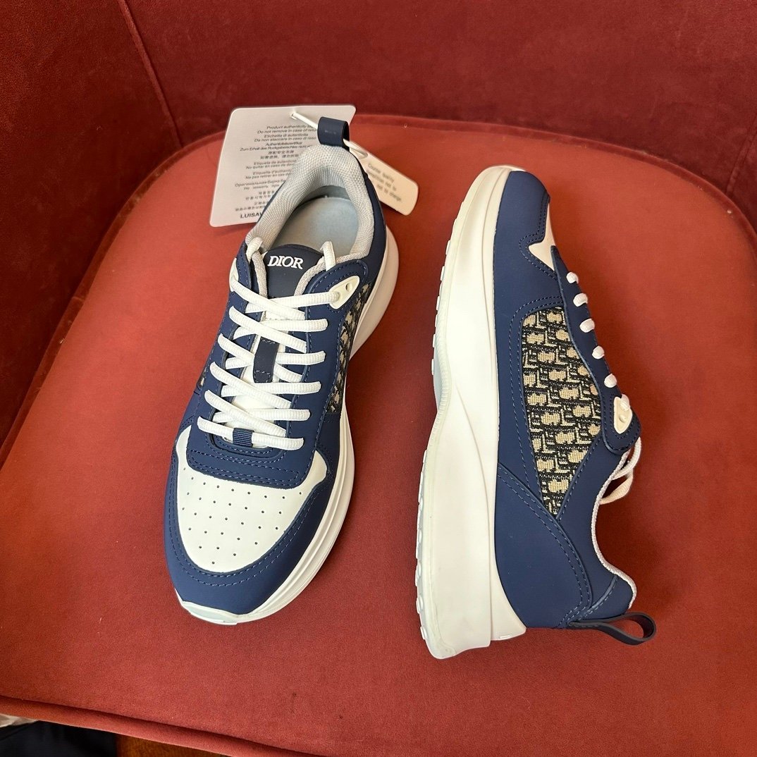 Dior B25 Leather Blue White - Afbeelding 4