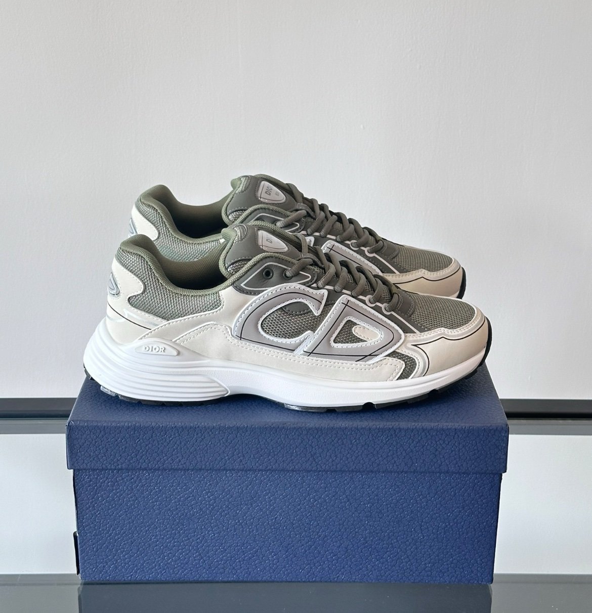 Dior B30 Reflective Olive Green White - Afbeelding 2