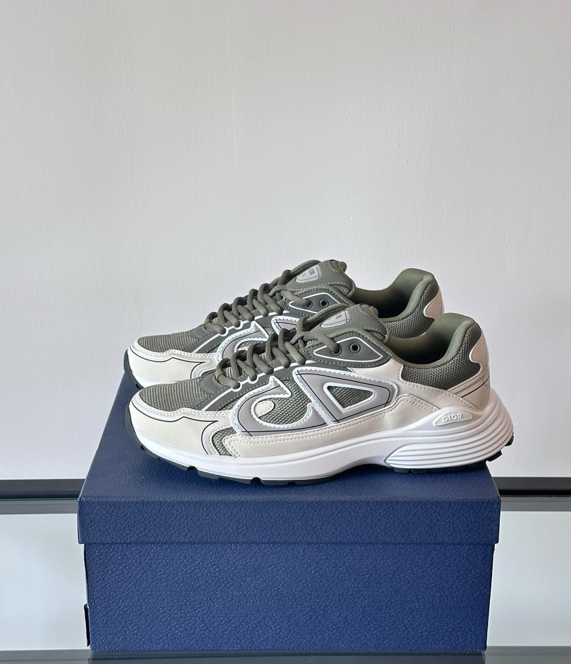 Dior B30 Reflective Olive Green White - Afbeelding 3