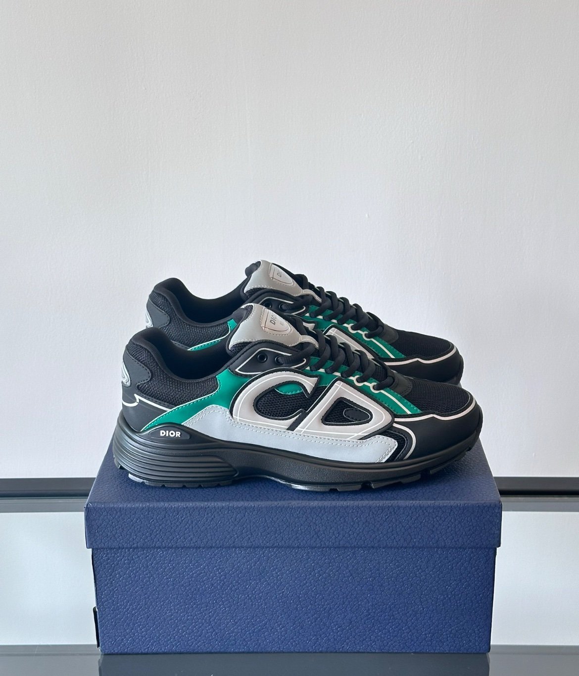 Dior B30 Reflective Green/Black Silver Grey - Afbeelding 2
