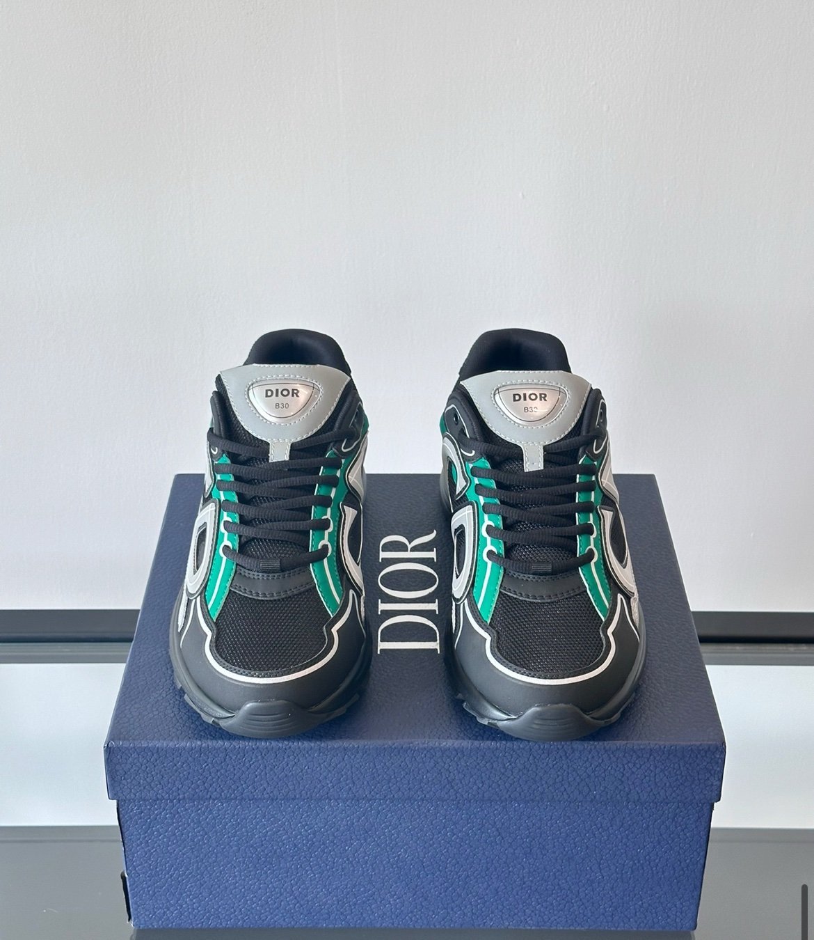 Dior B30 Reflective Green/Black Silver Grey - Afbeelding 3
