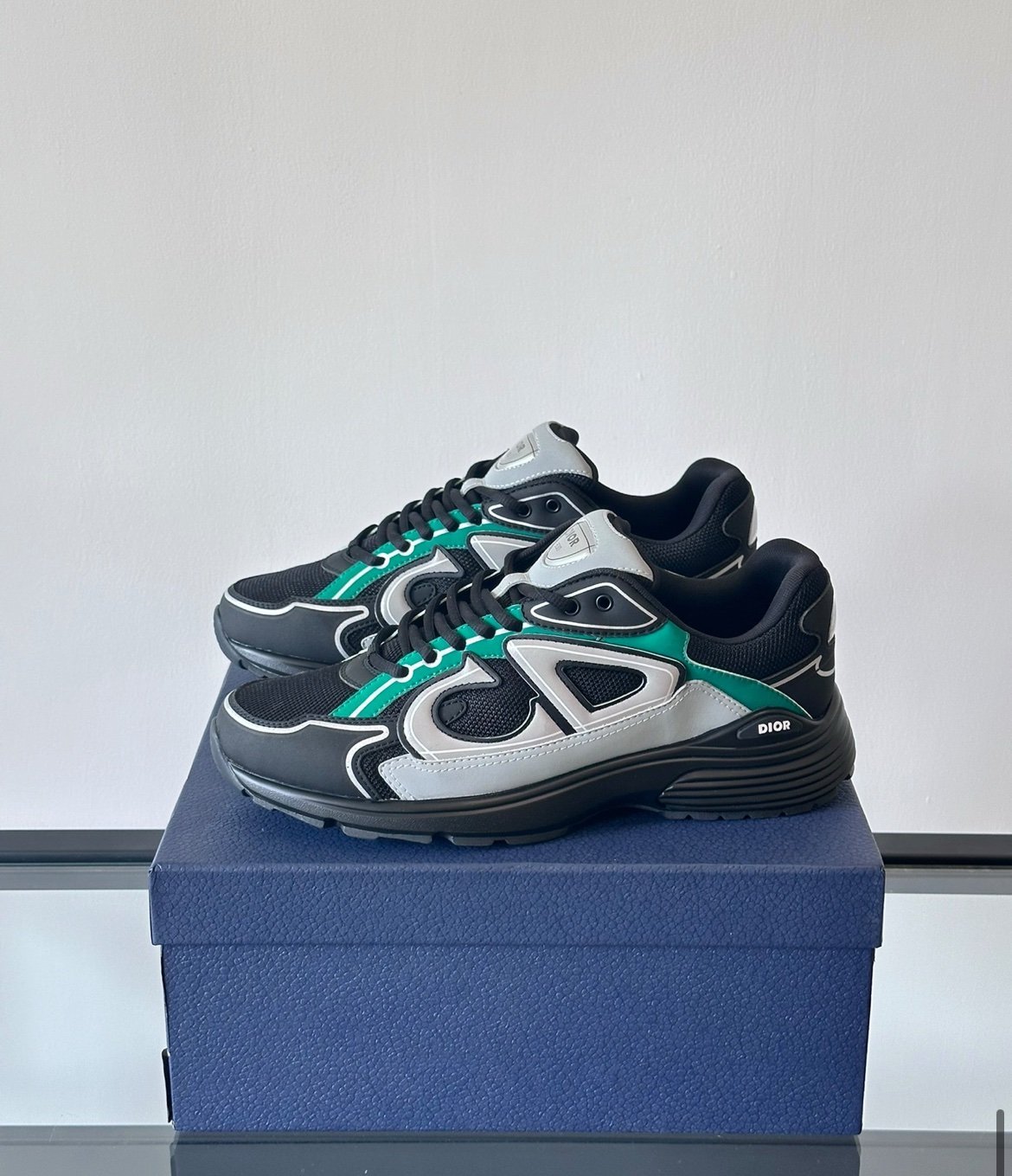 Dior B30 Reflective Green/Black Silver Grey - Afbeelding 4