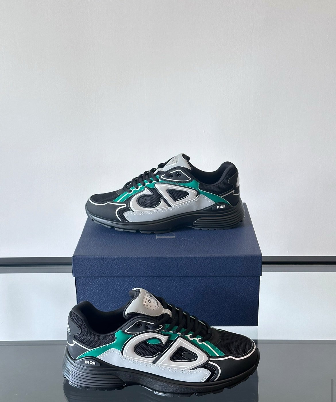 Dior B30 Reflective Green/Black Silver Grey - Afbeelding 5