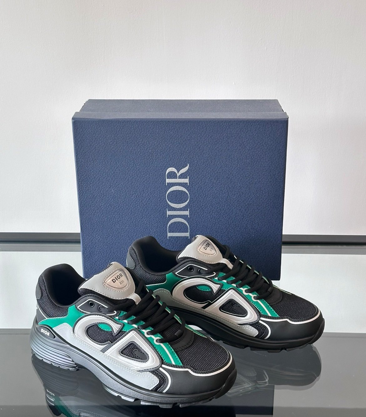 Dior B30 Reflective Green/Black Silver Grey - Afbeelding 6