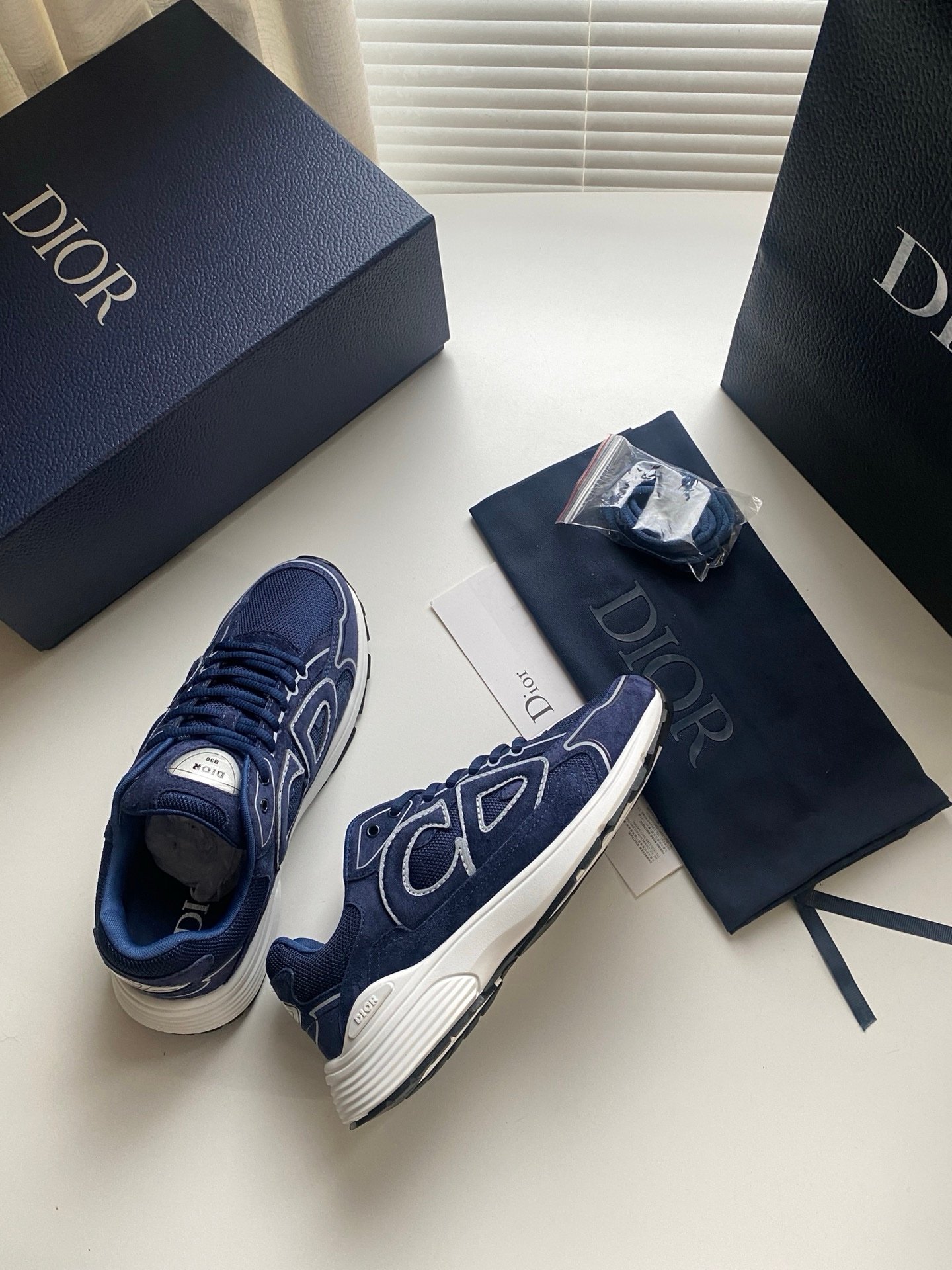 Dior B30 Suede Navy Blue - Afbeelding 4
