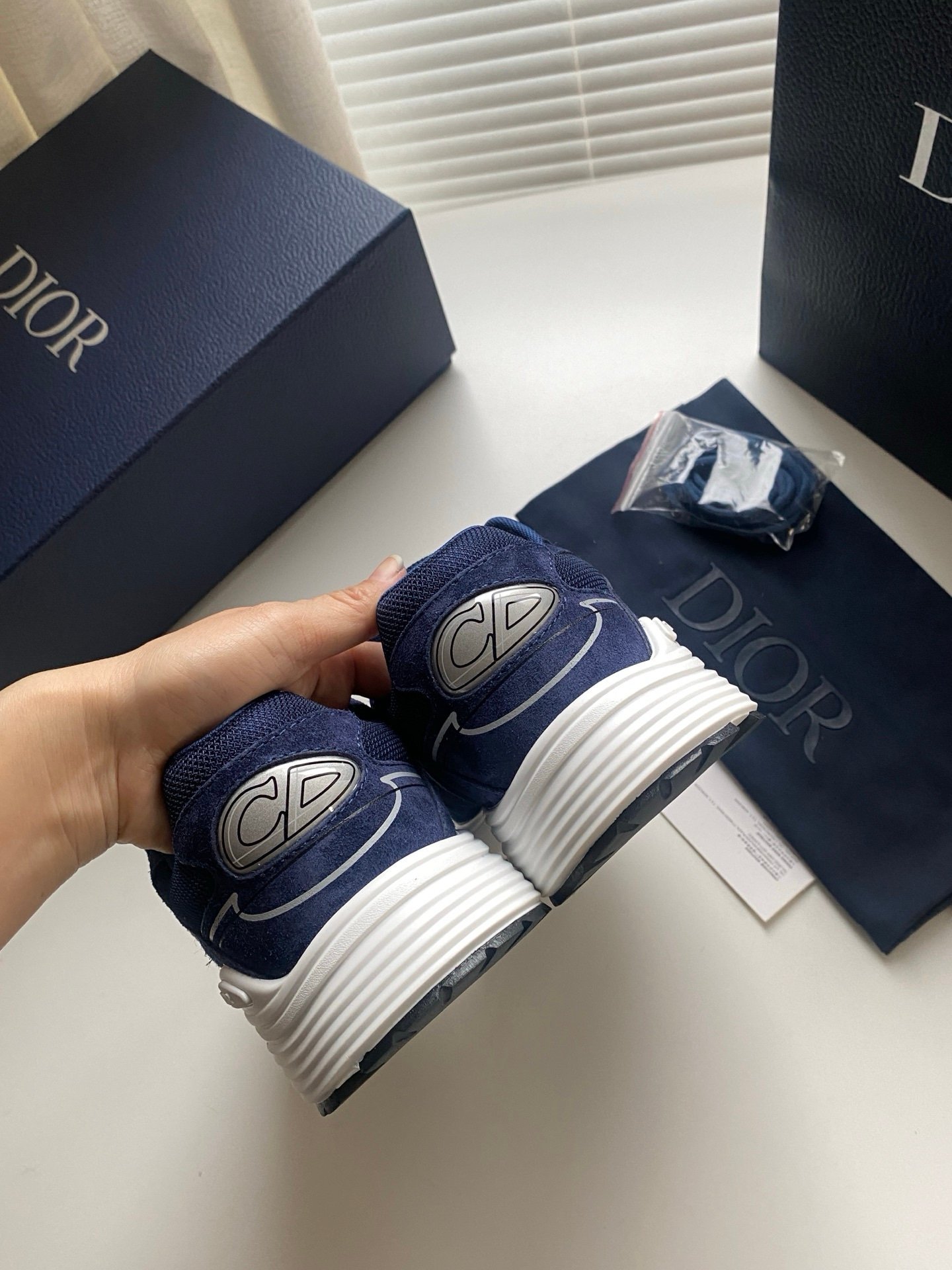 Dior B30 Suede Navy Blue - Afbeelding 7