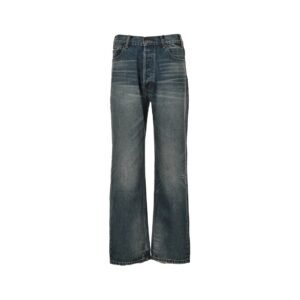 Celine Blue Washed Raw Hem Cotton