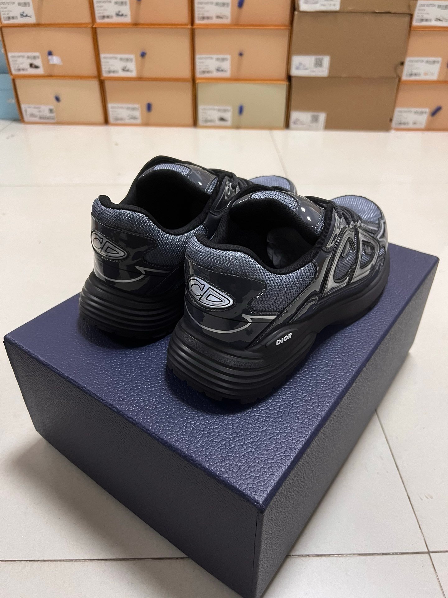 Dior B30 Reflective Patent Grey - Afbeelding 7