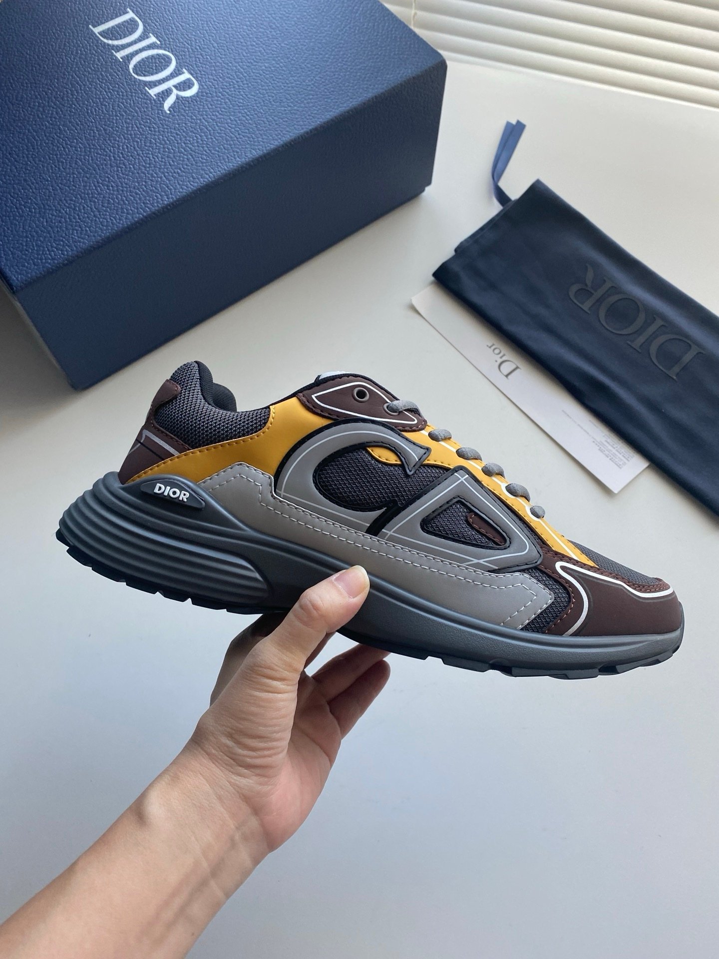 Dior B30 Reflective Bordeaux Yellow Black - Afbeelding 5