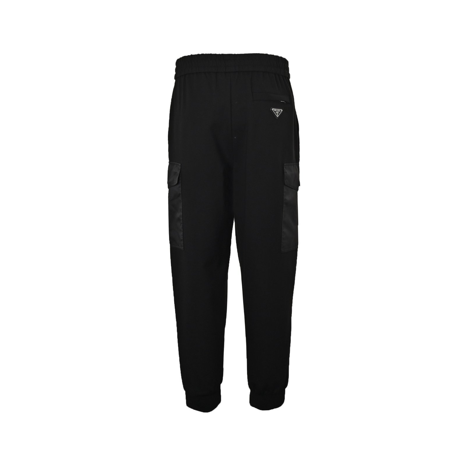 Prada Black Cotton Fleece And Re-Nylon
