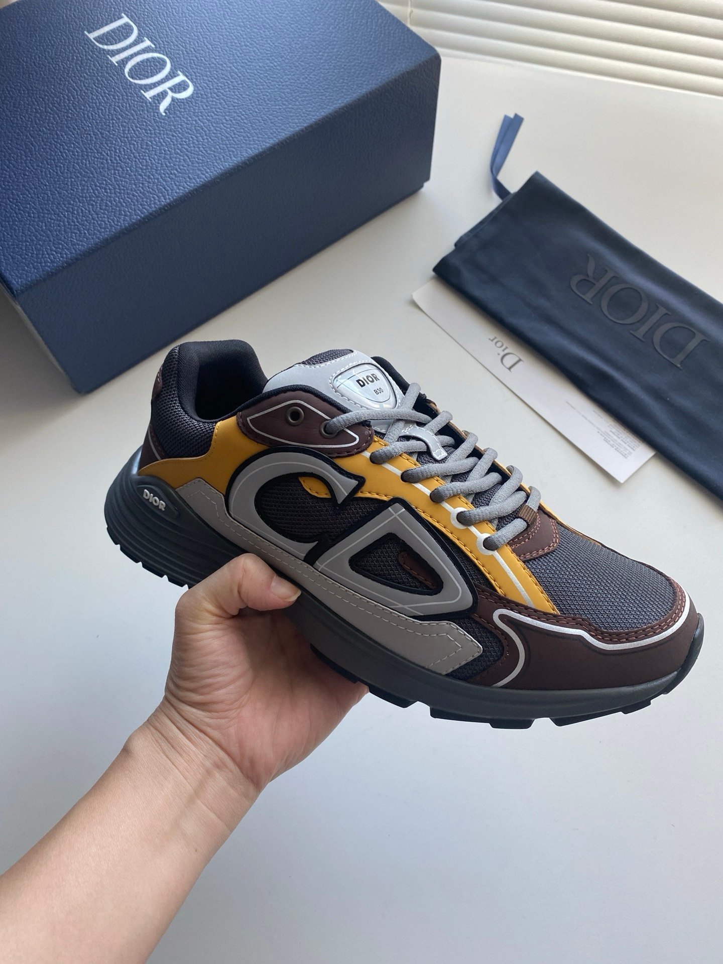 Dior B30 Reflective Bordeaux Yellow Black - Afbeelding 6