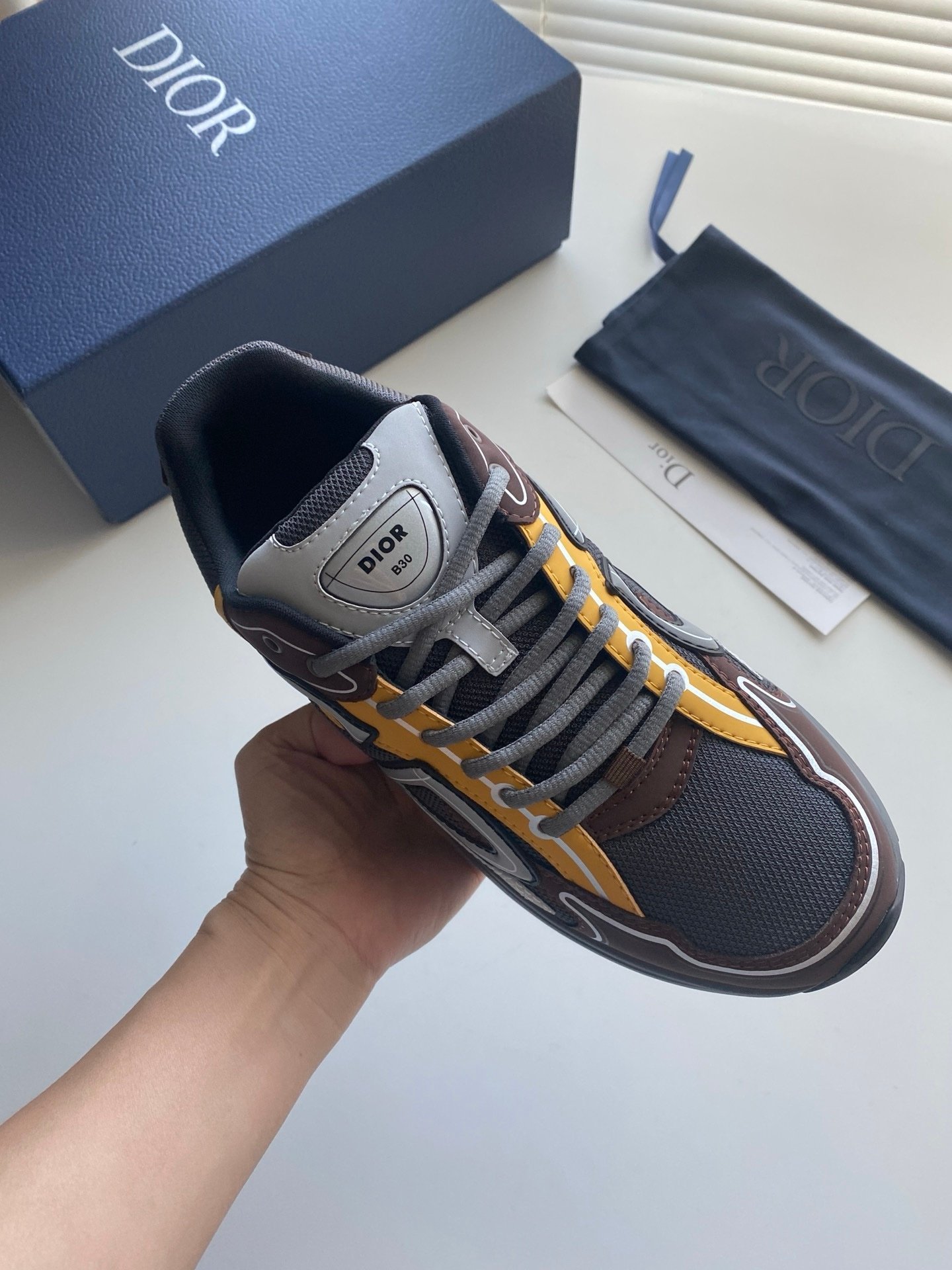 Dior B30 Reflective Bordeaux Yellow Black - Afbeelding 7