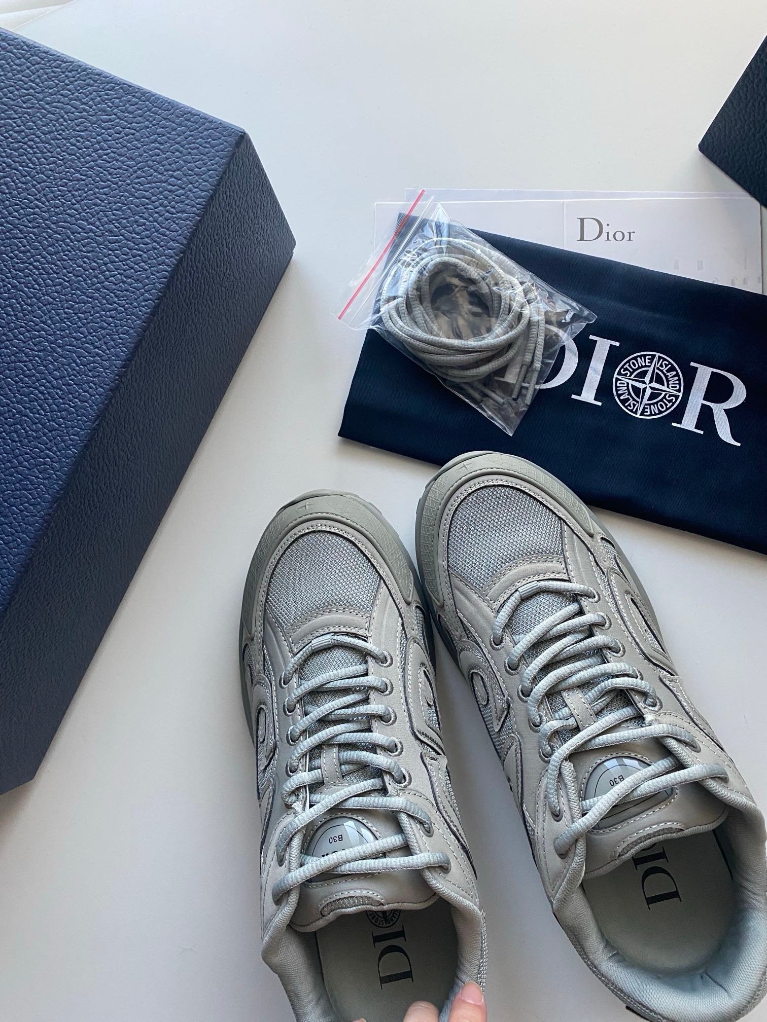 Dior B30 x Stone Island Grey - Afbeelding 5