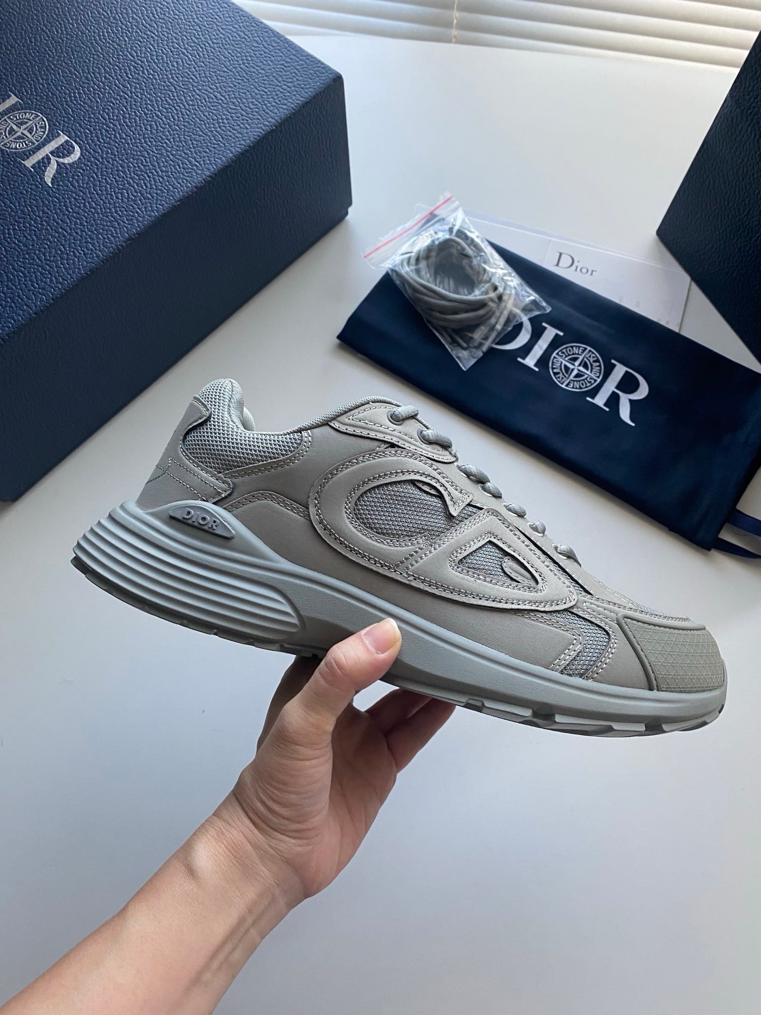 Dior B30 x Stone Island Grey - Afbeelding 6