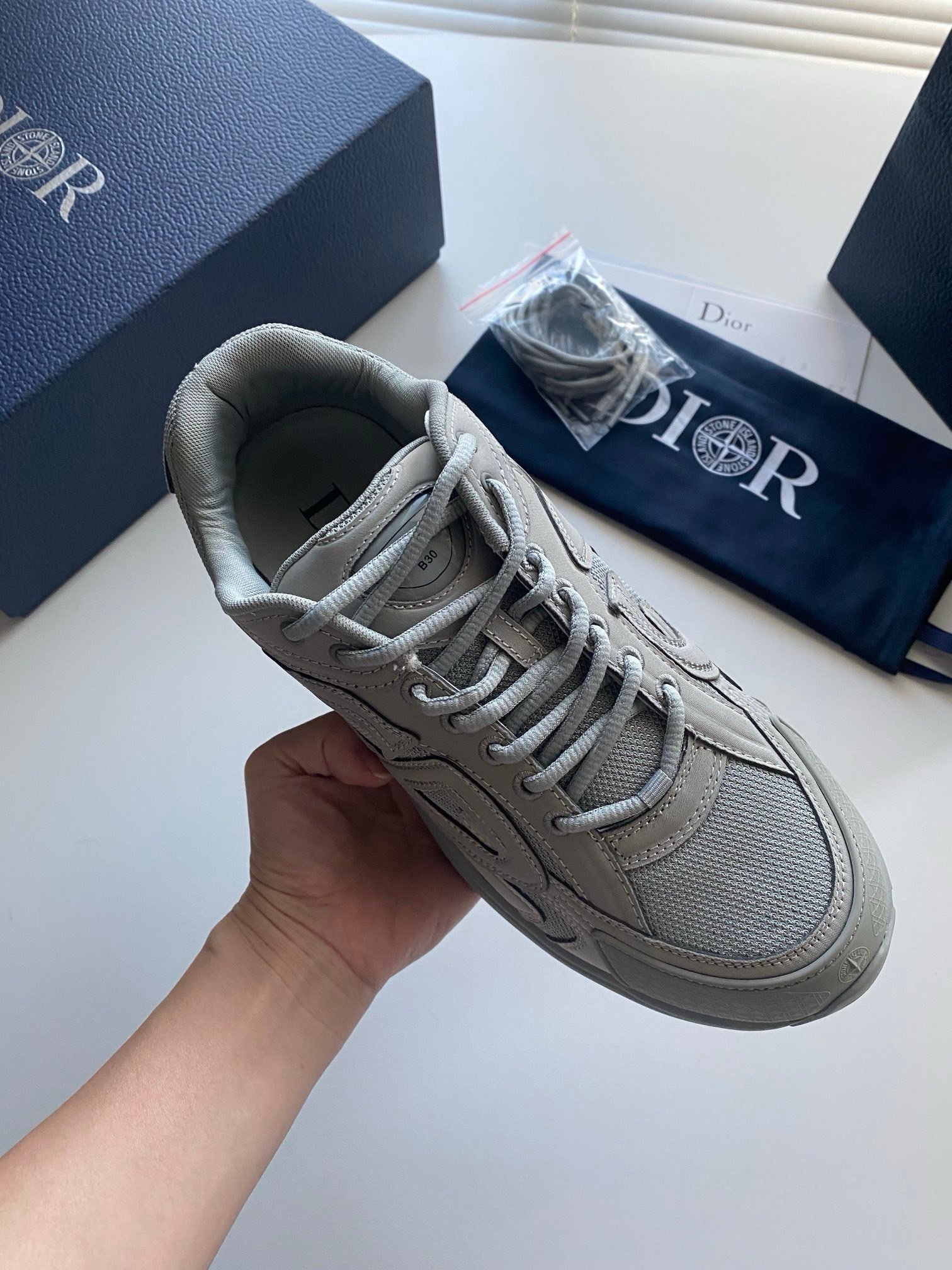 Dior B30 x Stone Island Grey - Afbeelding 7